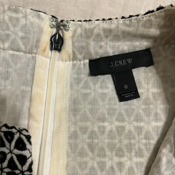 J Crew embroidered v-neck dress - Picture 7 of 8